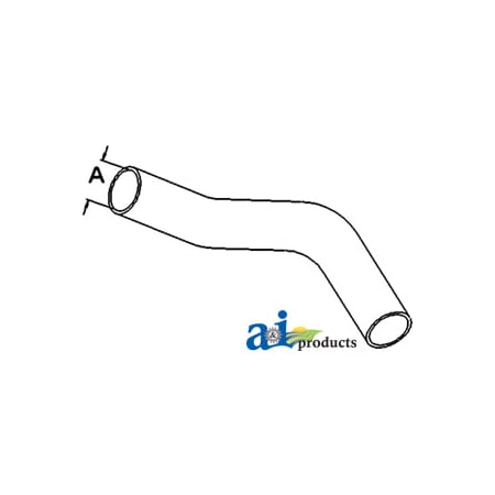 A & I Products Upper Radiator Hose 18" x3" x3" A-R133844
